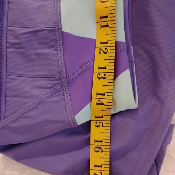 Lululemon Women's Power Purple White Built-in Shorts Pace Setter Run Skirt - Picture 10 of 10
